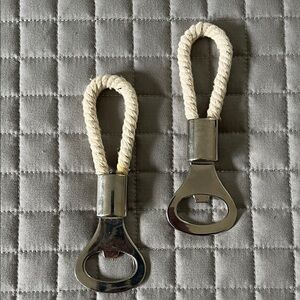 Silver and Cream Bottle Opener